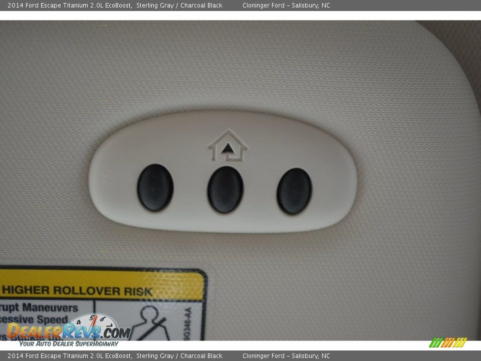 2014 Ford Escape Titanium 2.0L EcoBoost Sterling Gray / Charcoal Black Photo #25