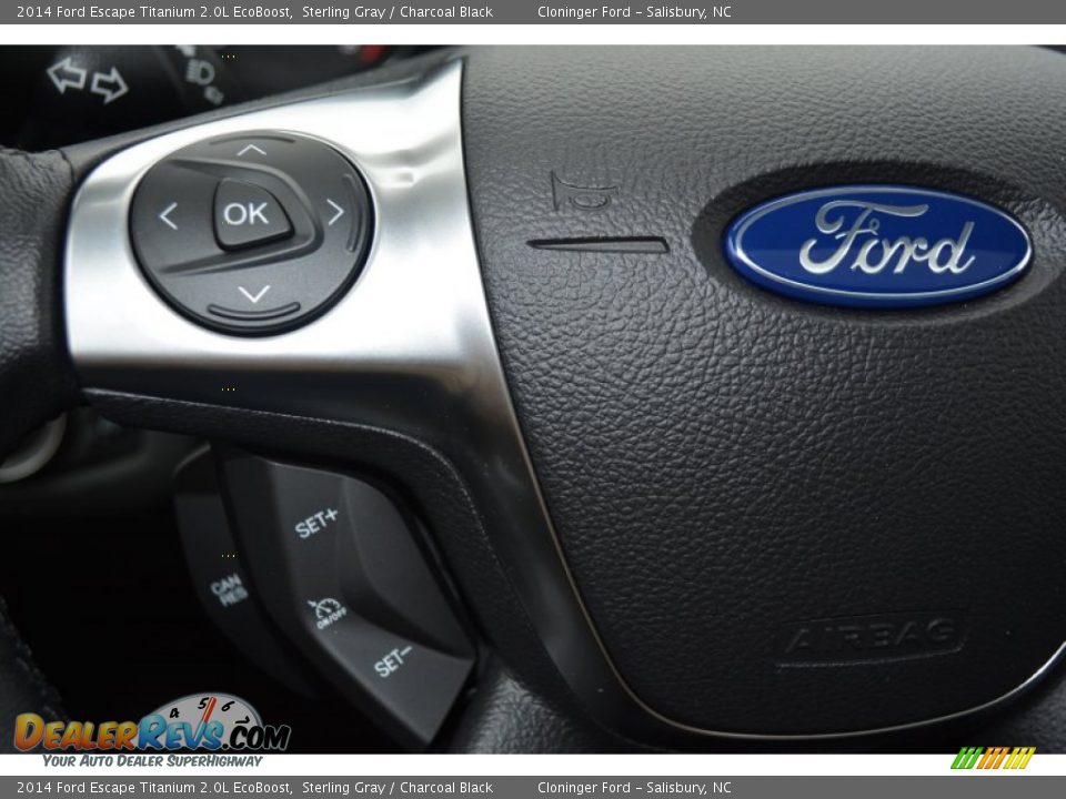 2014 Ford Escape Titanium 2.0L EcoBoost Sterling Gray / Charcoal Black Photo #26
