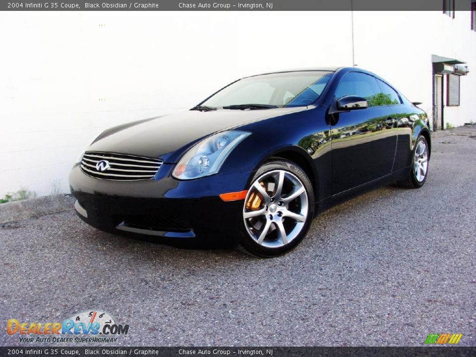 2004 Infiniti G 35 Coupe Black Obsidian / Graphite Photo #1