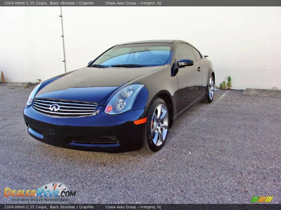 2004 Infiniti G 35 Coupe Black Obsidian / Graphite Photo #4