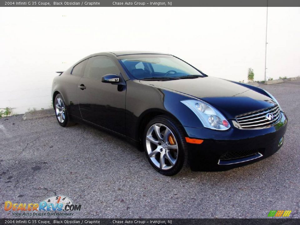 2004 Infiniti G 35 Coupe Black Obsidian / Graphite Photo #5
