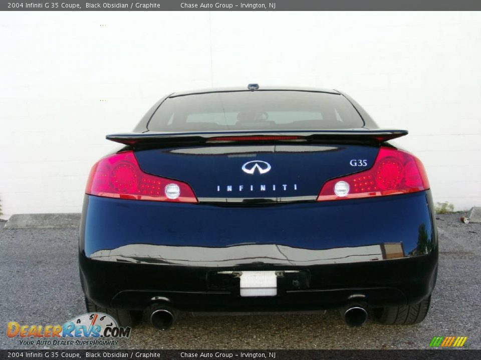2004 Infiniti G 35 Coupe Black Obsidian / Graphite Photo #8