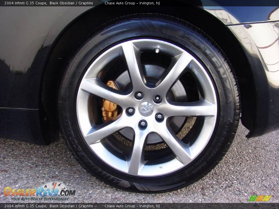 2004 Infiniti G 35 Coupe Black Obsidian / Graphite Photo #9