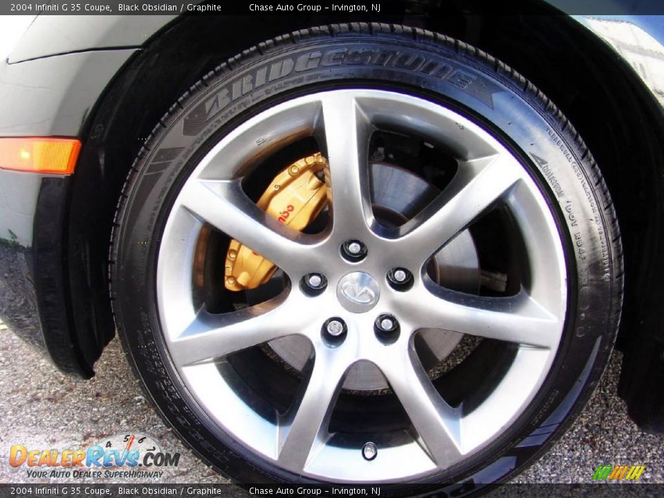2004 Infiniti G 35 Coupe Black Obsidian / Graphite Photo #10