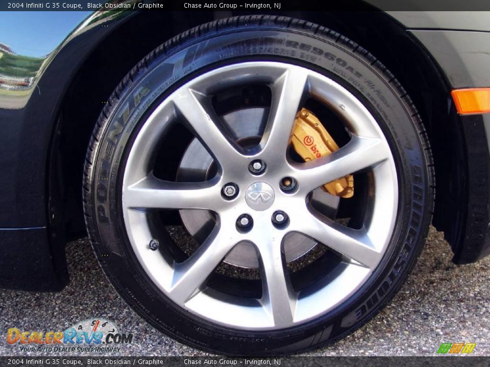 2004 Infiniti G 35 Coupe Black Obsidian / Graphite Photo #11