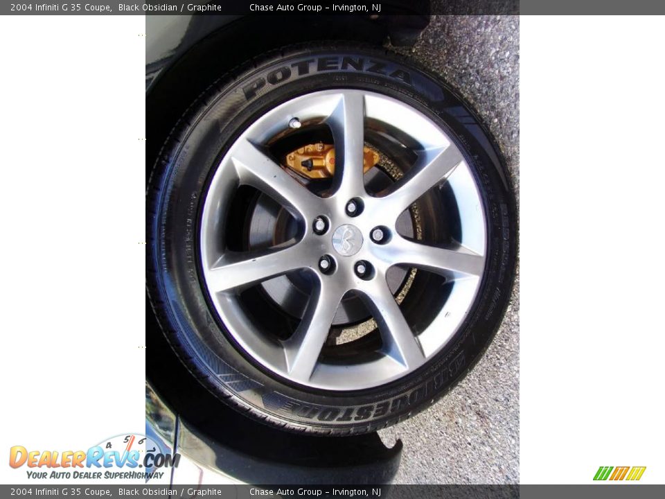 2004 Infiniti G 35 Coupe Black Obsidian / Graphite Photo #12