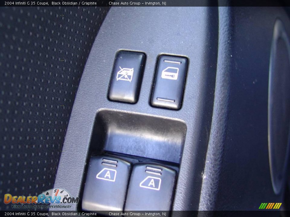 2004 Infiniti G 35 Coupe Black Obsidian / Graphite Photo #24