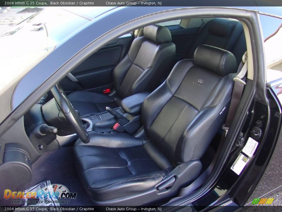2004 Infiniti G 35 Coupe Black Obsidian / Graphite Photo #29