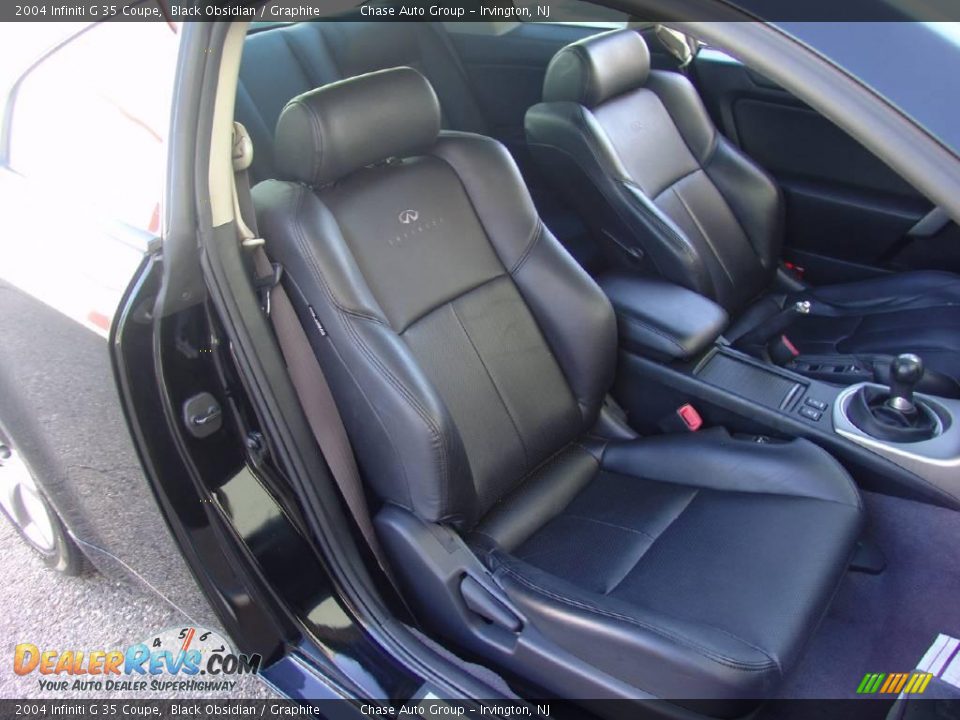 2004 Infiniti G 35 Coupe Black Obsidian / Graphite Photo #30