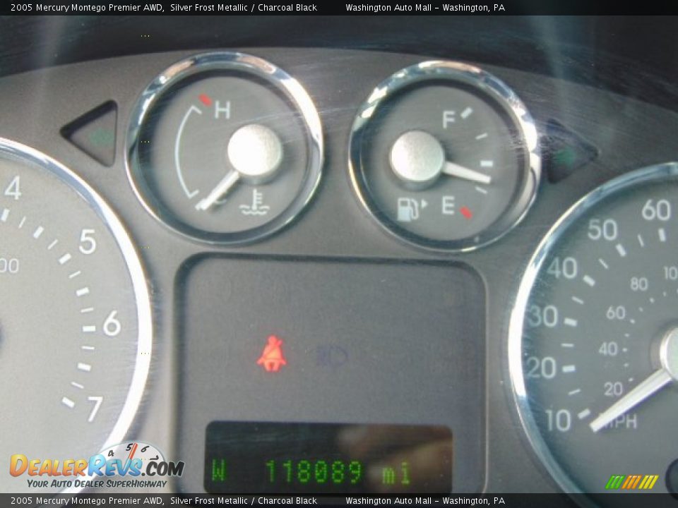 2005 Mercury Montego Premier AWD Silver Frost Metallic / Charcoal Black Photo #20