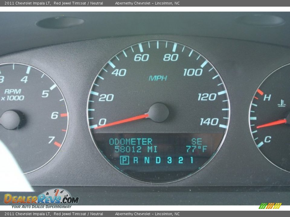 2011 Chevrolet Impala LT Red Jewel Tintcoat / Neutral Photo #14