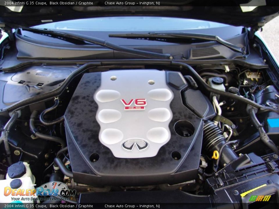 2004 Infiniti G 35 Coupe Black Obsidian / Graphite Photo #34