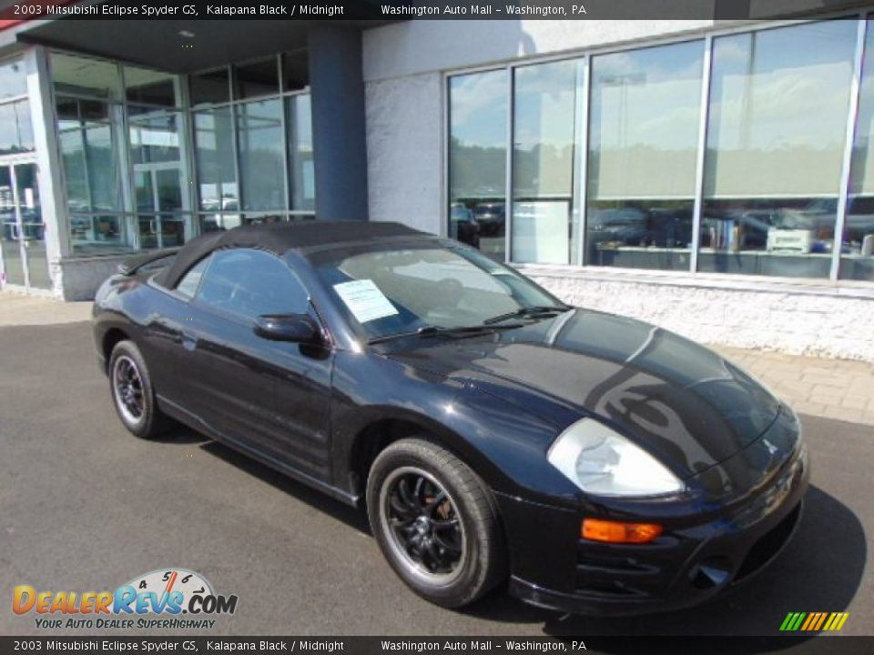 2003 Mitsubishi Eclipse Spyder GS Kalapana Black / Midnight Photo #2