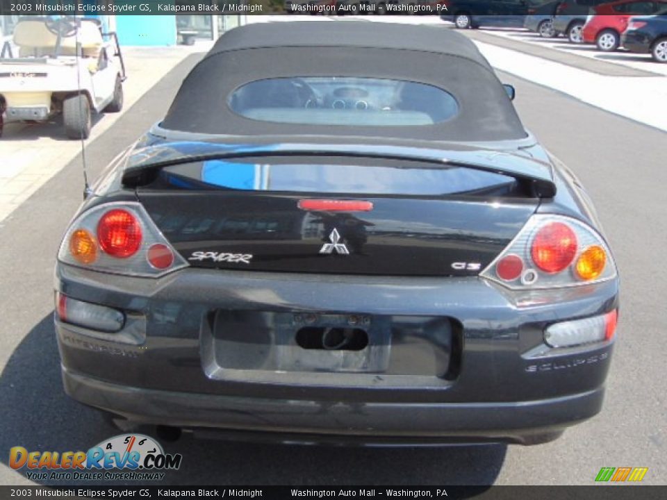 2003 Mitsubishi Eclipse Spyder GS Kalapana Black / Midnight Photo #9