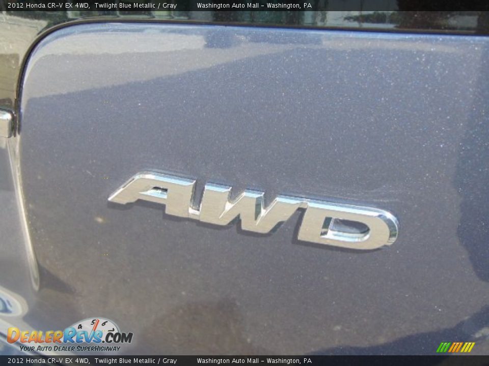 2012 Honda CR-V EX 4WD Twilight Blue Metallic / Gray Photo #10