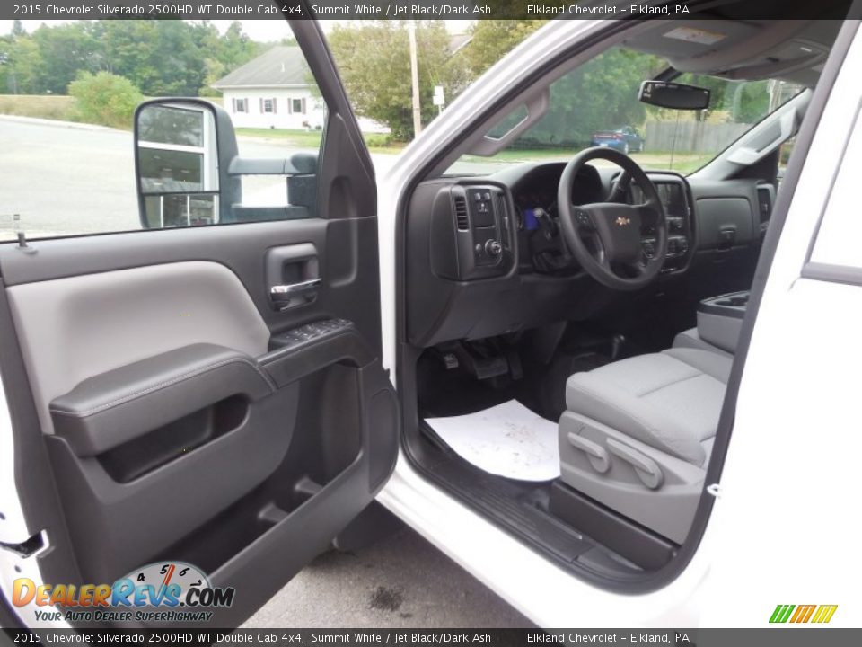 2015 Chevrolet Silverado 2500HD WT Double Cab 4x4 Summit White / Jet Black/Dark Ash Photo #15
