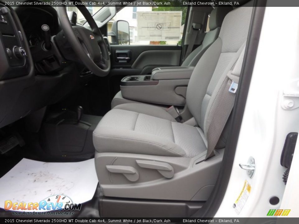 2015 Chevrolet Silverado 2500HD WT Double Cab 4x4 Summit White / Jet Black/Dark Ash Photo #18