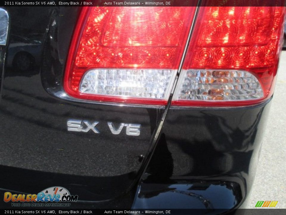 2011 Kia Sorento SX V6 AWD Ebony Black / Black Photo #32