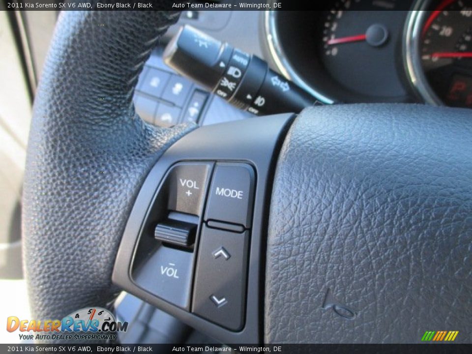 2011 Kia Sorento SX V6 AWD Ebony Black / Black Photo #36
