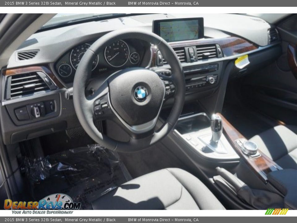 2015 BMW 3 Series 328i Sedan Mineral Grey Metallic / Black Photo #6