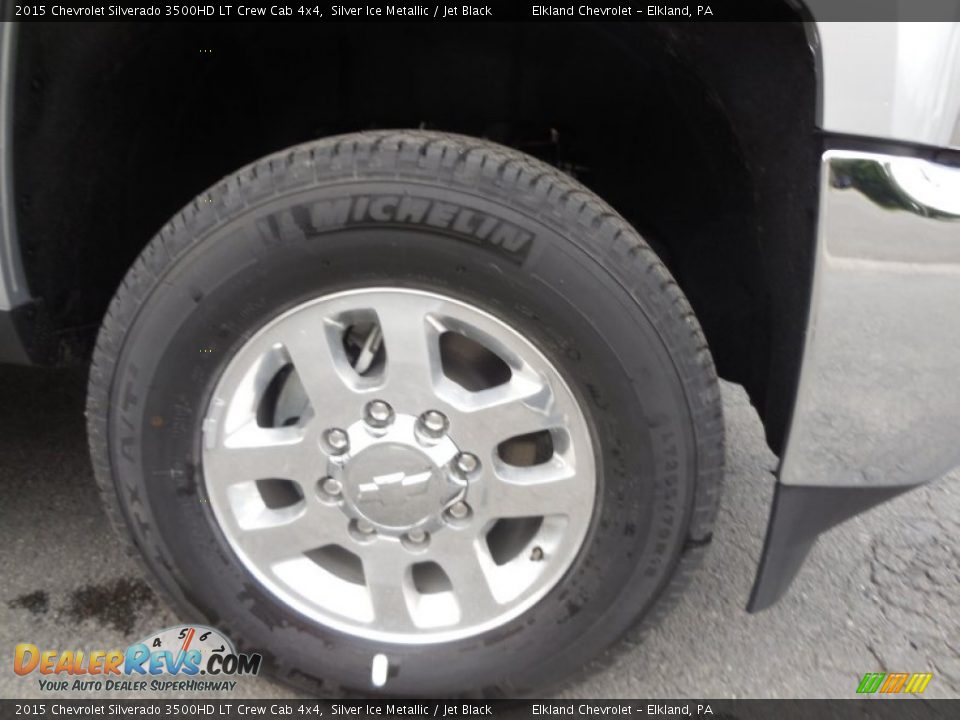 2015 Chevrolet Silverado 3500HD LT Crew Cab 4x4 Silver Ice Metallic / Jet Black Photo #15
