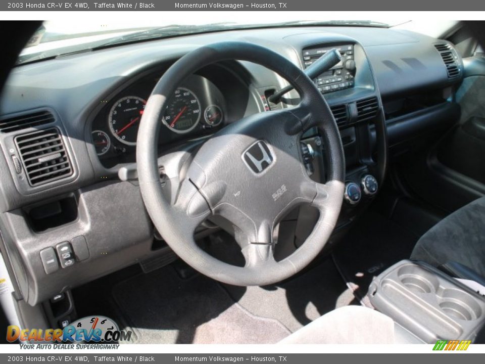 2003 Honda CR-V EX 4WD Taffeta White / Black Photo #18
