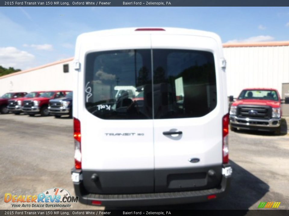 2015 Ford Transit Van 150 MR Long Oxford White / Pewter Photo #7