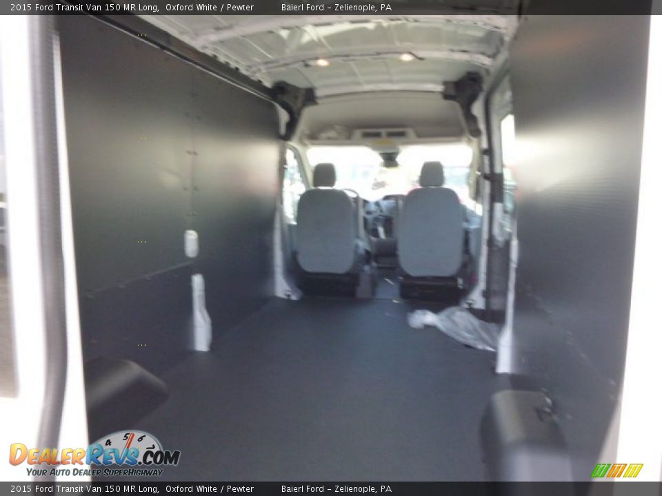 2015 Ford Transit Van 150 MR Long Oxford White / Pewter Photo #12