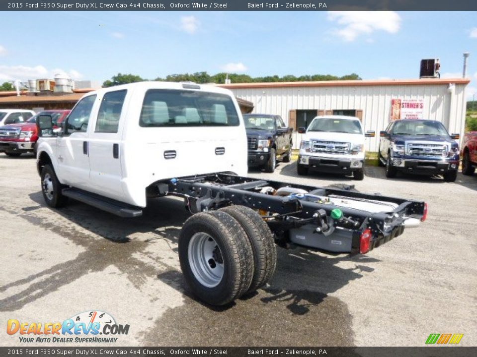 2015 Ford F350 Super Duty XL Crew Cab 4x4 Chassis Oxford White / Steel Photo #6
