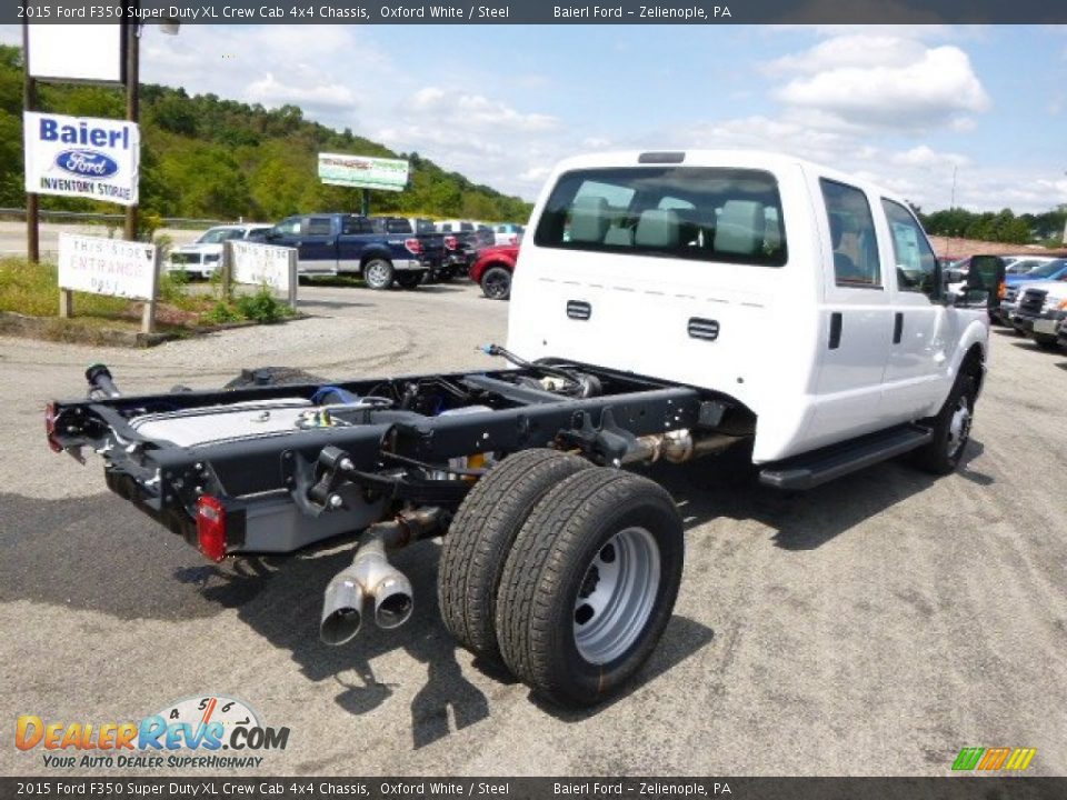 2015 Ford F350 Super Duty XL Crew Cab 4x4 Chassis Oxford White / Steel Photo #8
