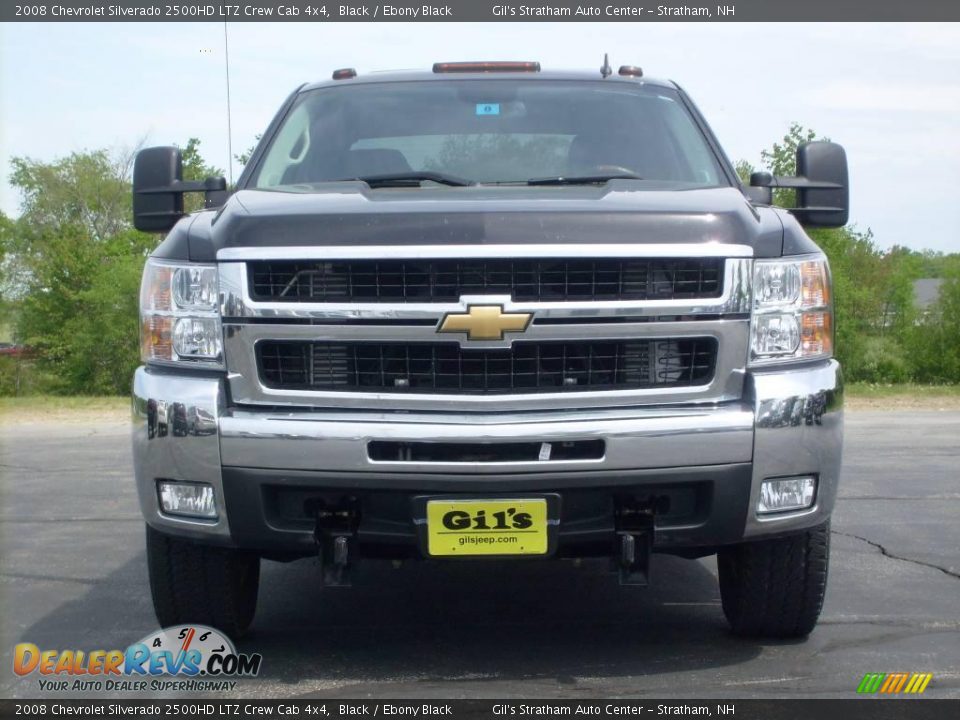 2008 Chevrolet Silverado 2500HD LTZ Crew Cab 4x4 Black / Ebony Black Photo #2