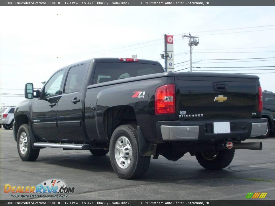 2008 Chevrolet Silverado 2500HD LTZ Crew Cab 4x4 Black / Ebony Black Photo #5