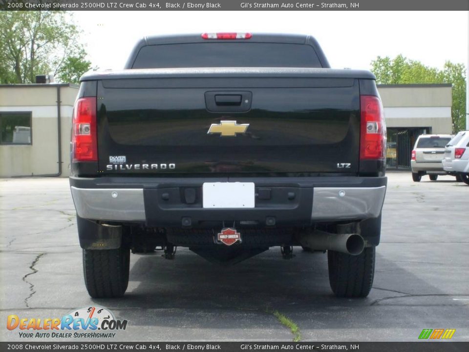 2008 Chevrolet Silverado 2500HD LTZ Crew Cab 4x4 Black / Ebony Black Photo #6