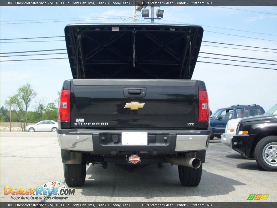 2008 Chevrolet Silverado 2500HD LTZ Crew Cab 4x4 Black / Ebony Black Photo #7