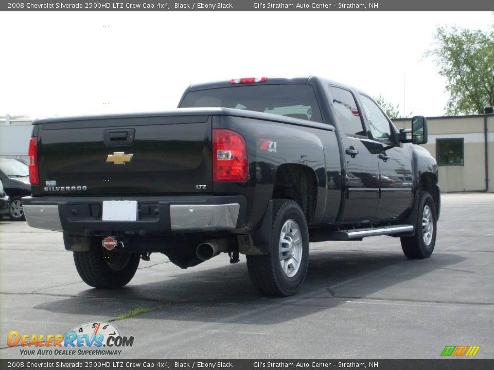 2008 Chevrolet Silverado 2500HD LTZ Crew Cab 4x4 Black / Ebony Black Photo #8