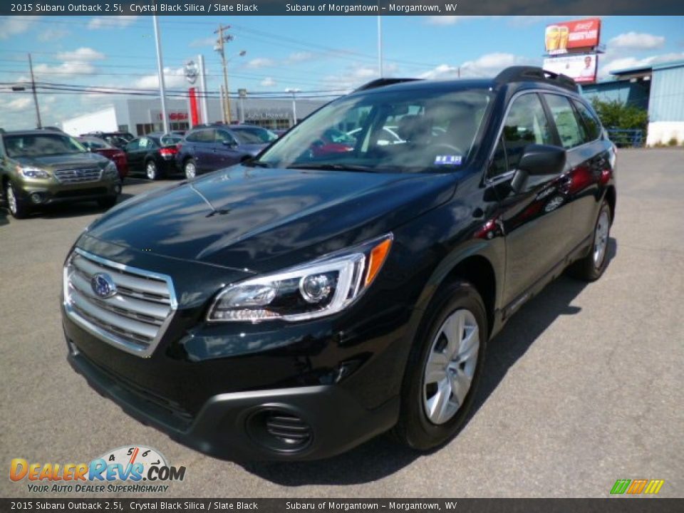 2015 Subaru Outback 2.5i Crystal Black Silica / Slate Black Photo #3