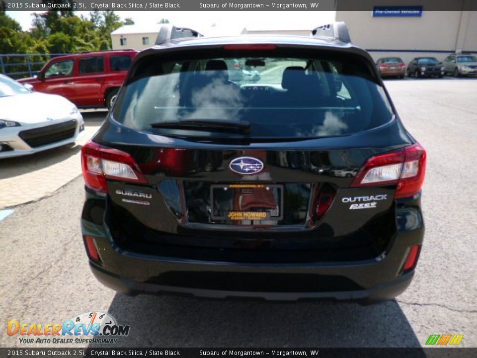 2015 Subaru Outback 2.5i Crystal Black Silica / Slate Black Photo #6