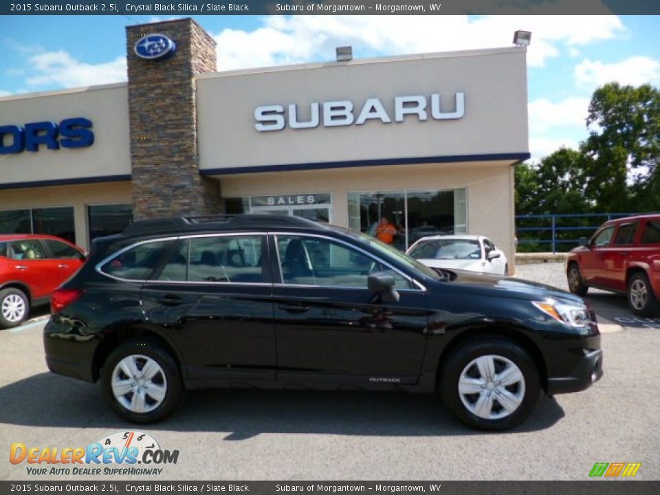 2015 Subaru Outback 2.5i Crystal Black Silica / Slate Black Photo #8