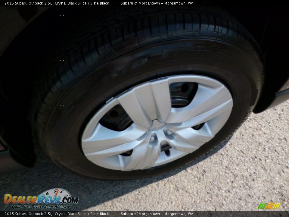 2015 Subaru Outback 2.5i Crystal Black Silica / Slate Black Photo #9