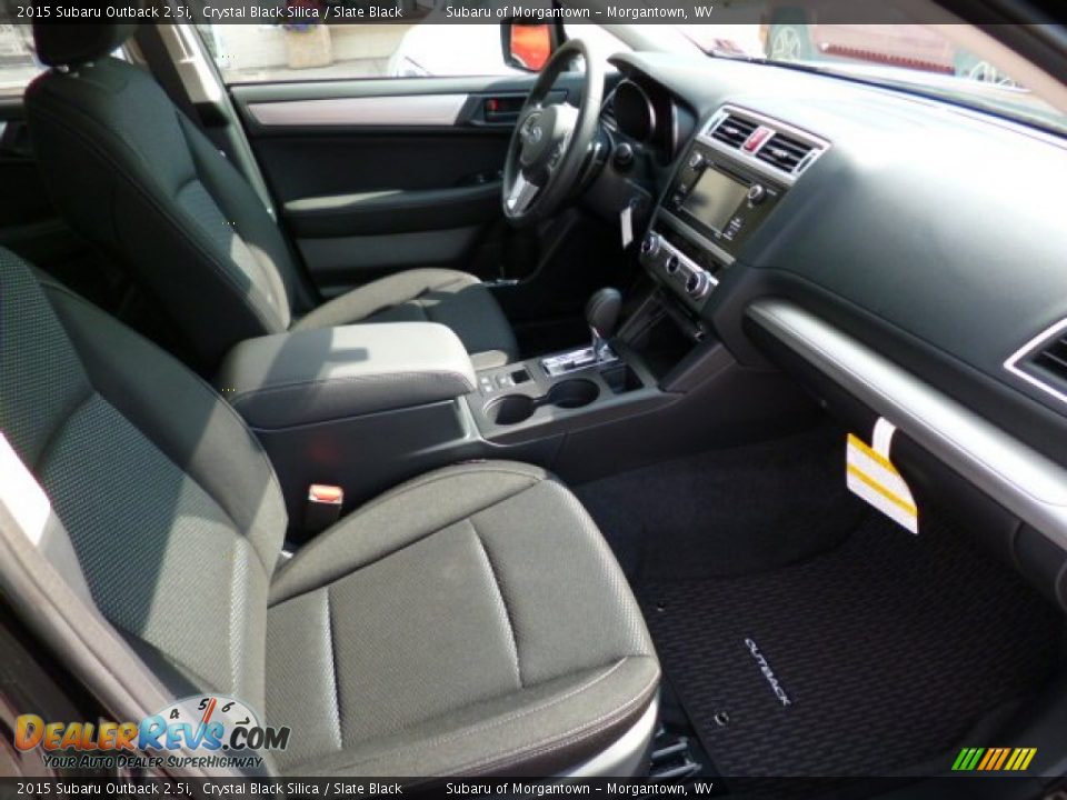 2015 Subaru Outback 2.5i Crystal Black Silica / Slate Black Photo #10