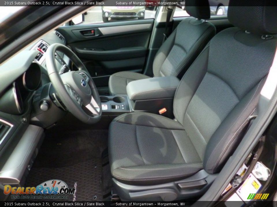 2015 Subaru Outback 2.5i Crystal Black Silica / Slate Black Photo #15
