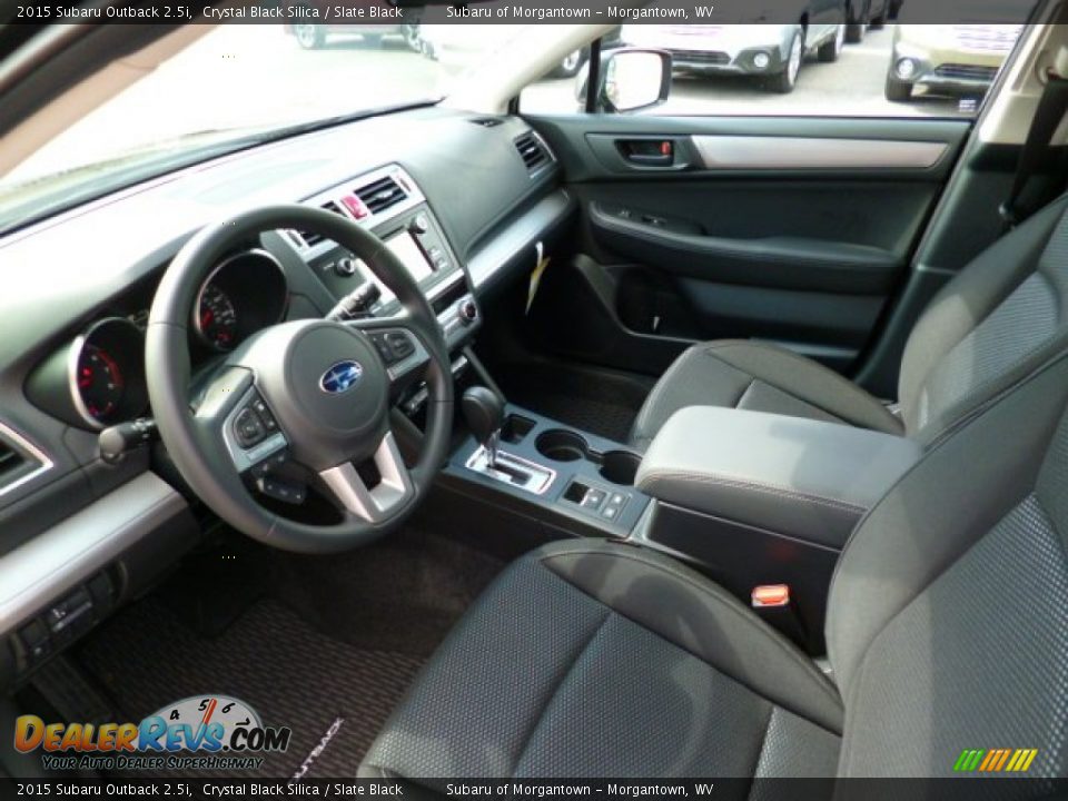 2015 Subaru Outback 2.5i Crystal Black Silica / Slate Black Photo #16