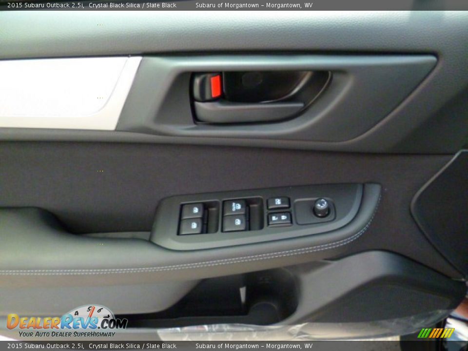 2015 Subaru Outback 2.5i Crystal Black Silica / Slate Black Photo #17