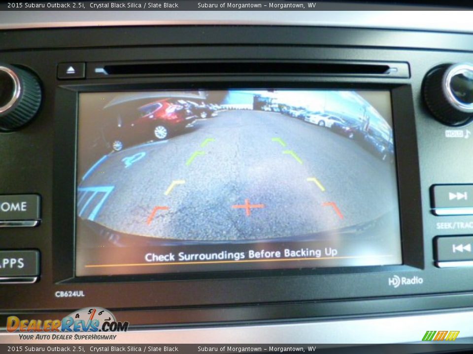 2015 Subaru Outback 2.5i Crystal Black Silica / Slate Black Photo #19