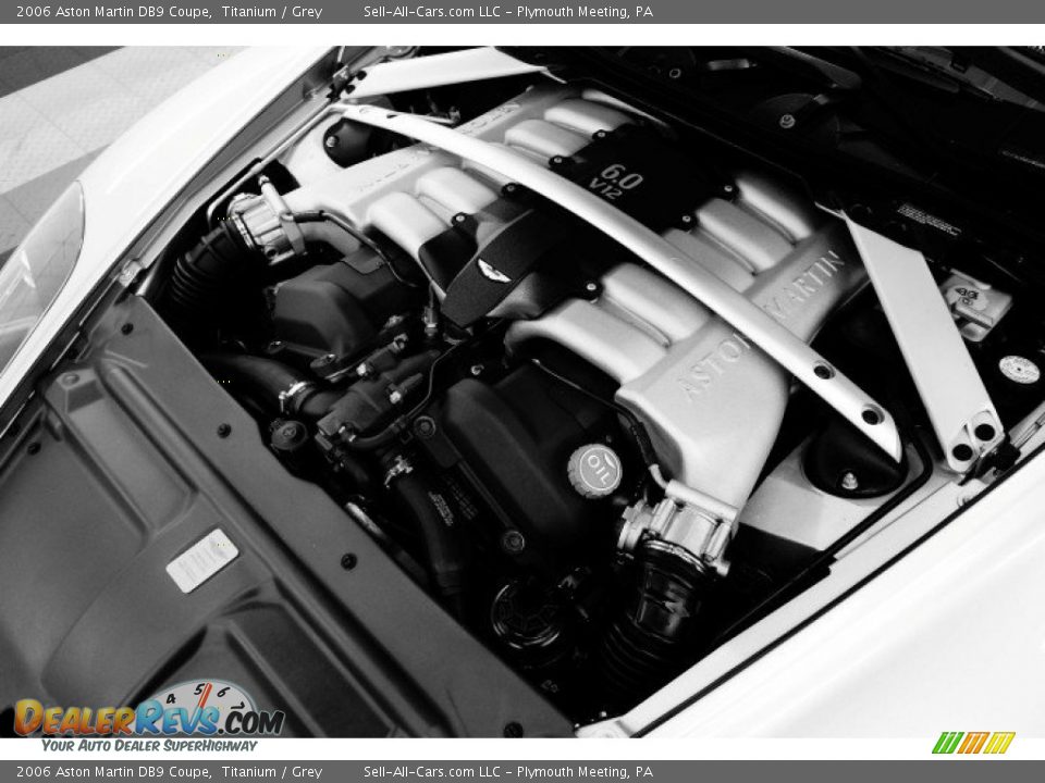 2006 Aston Martin DB9 Coupe 6.0 Liter DOHC 48 Valve V12 Engine Photo #30