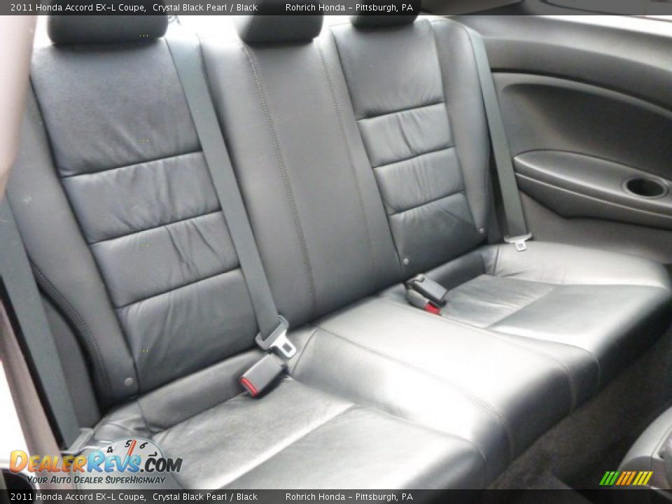 2011 Honda Accord EX-L Coupe Crystal Black Pearl / Black Photo #17