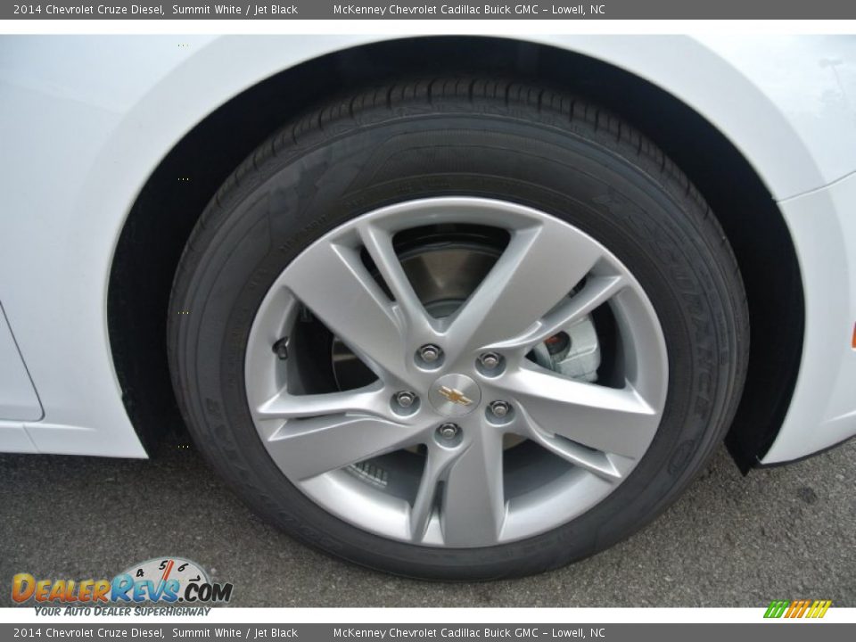 2014 Chevrolet Cruze Diesel Summit White / Jet Black Photo #21