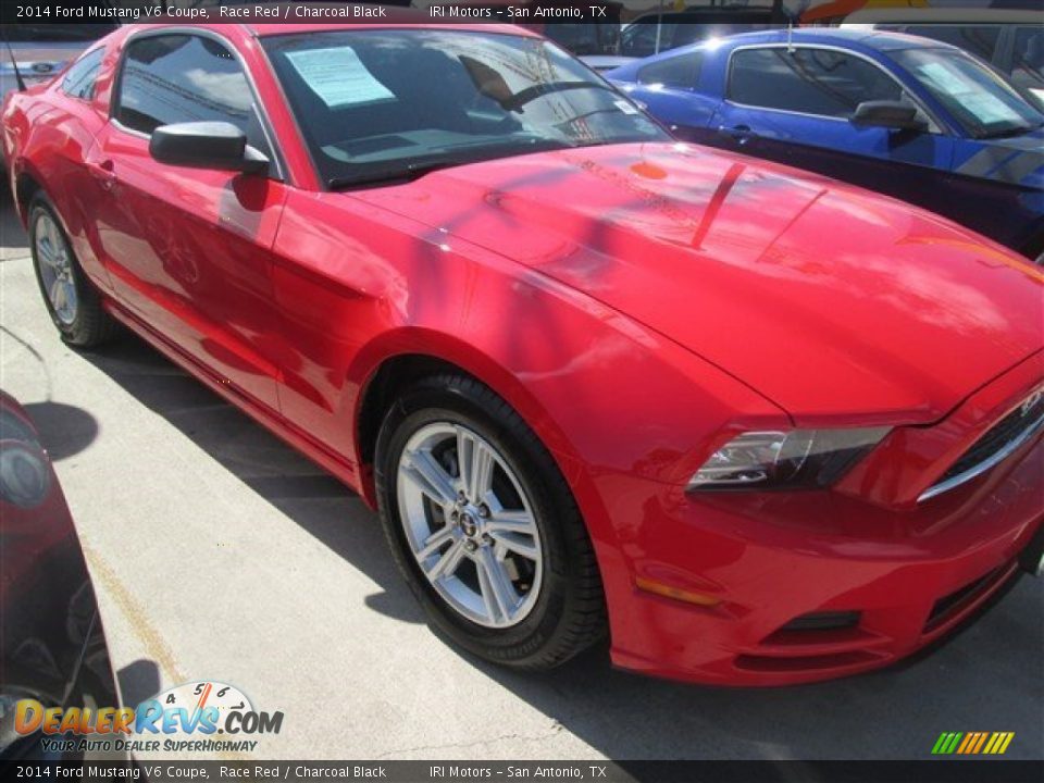 2014 Ford Mustang V6 Coupe Race Red / Charcoal Black Photo #6