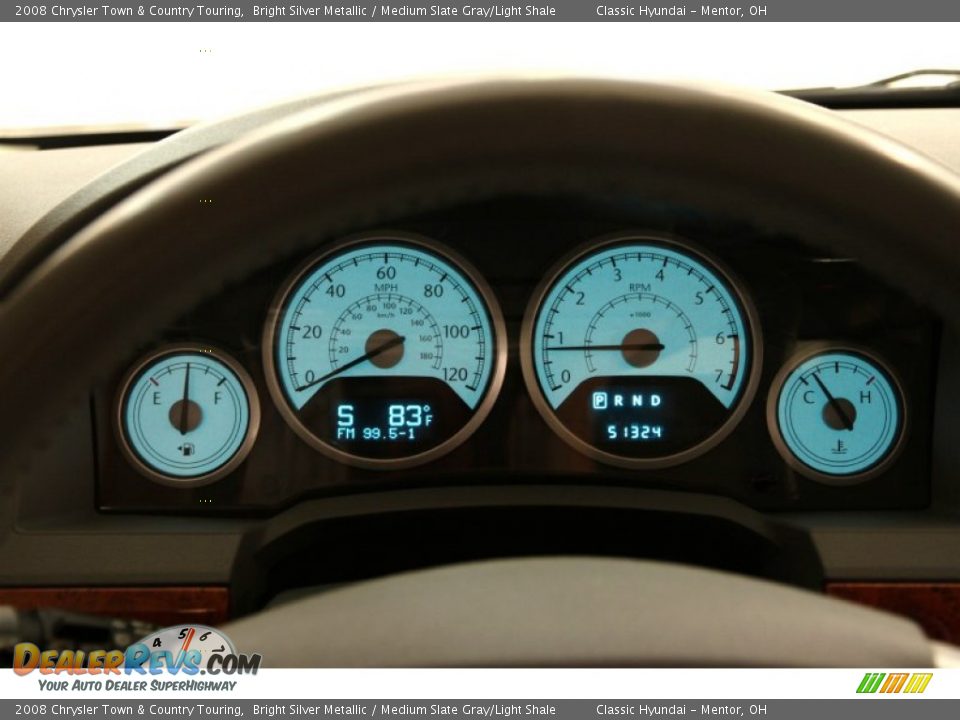 2008 Chrysler Town & Country Touring Bright Silver Metallic / Medium Slate Gray/Light Shale Photo #8