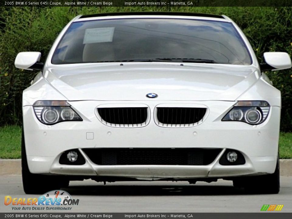 2005 BMW 6 Series 645i Coupe Alpine White / Cream Beige Photo #6